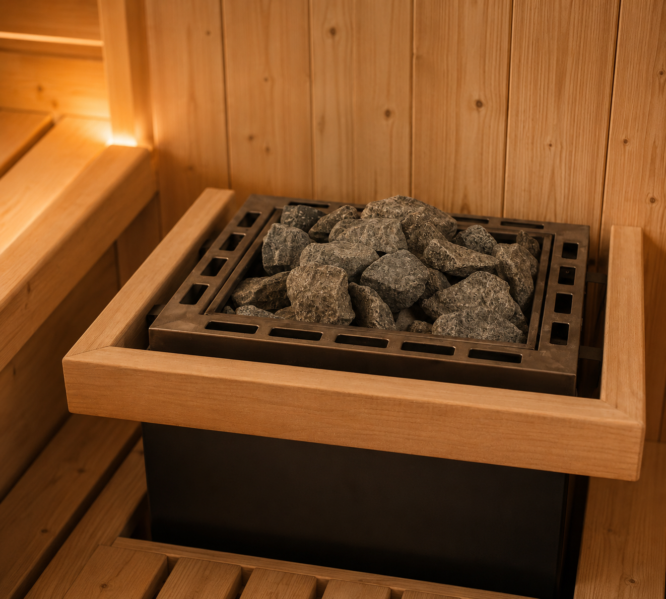 Sauna luxury heater guard