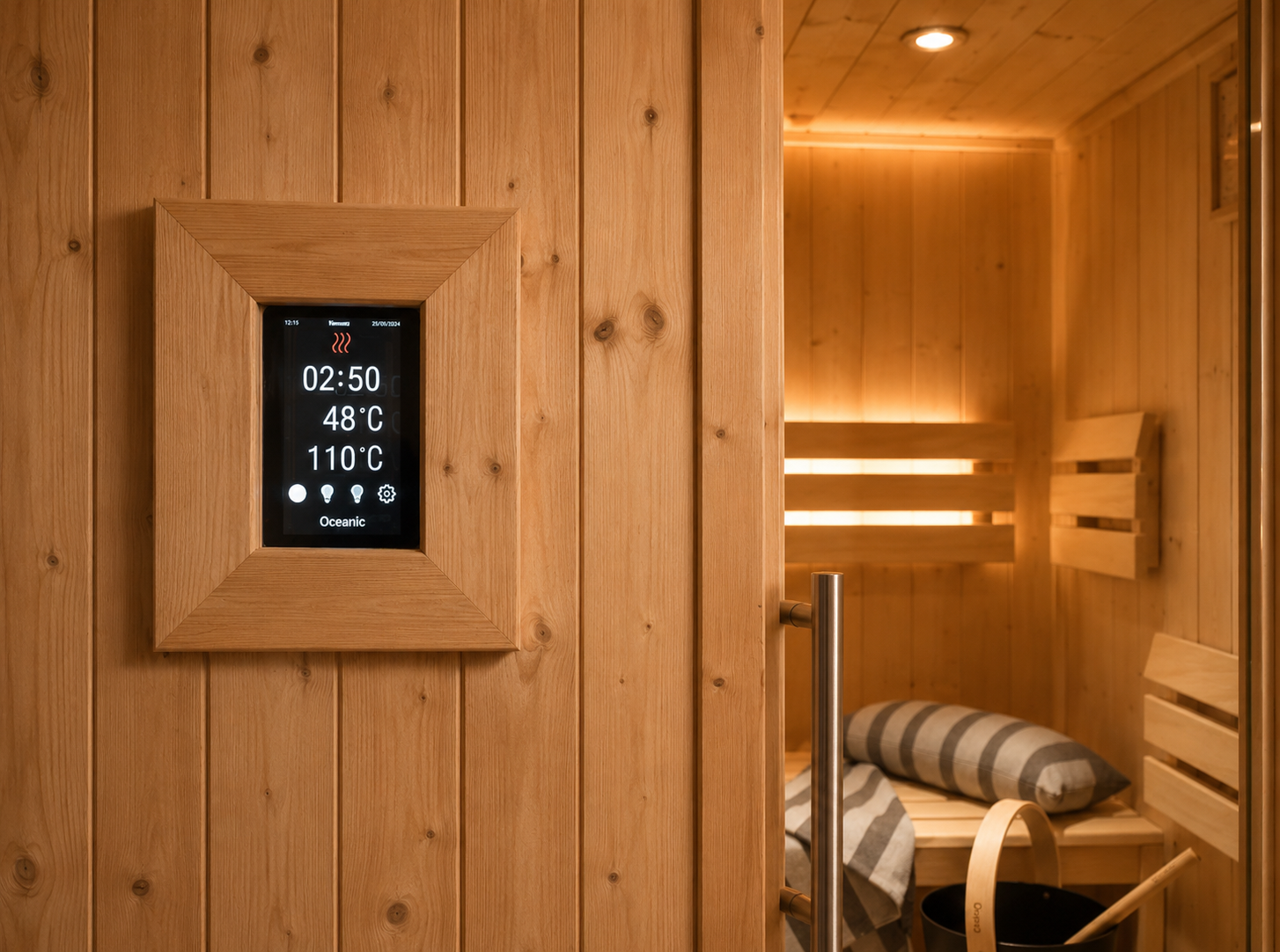 Sauna keypad enclosure
