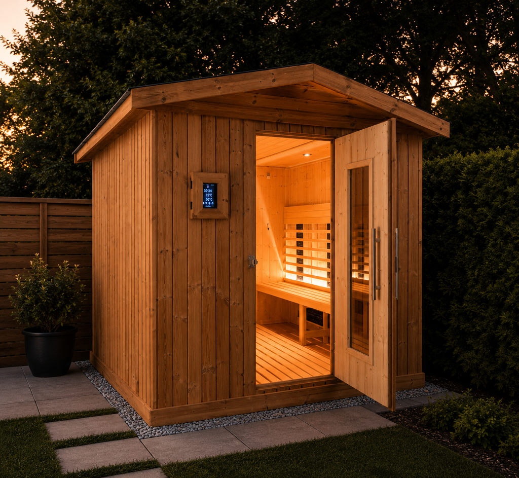 Outdoor infrared sauna - 6 people