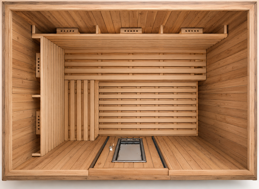 Outdoor infrared sauna - 4 people
