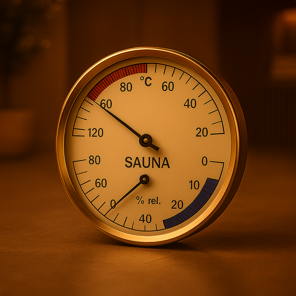 Sauna thermometer/hygrometer