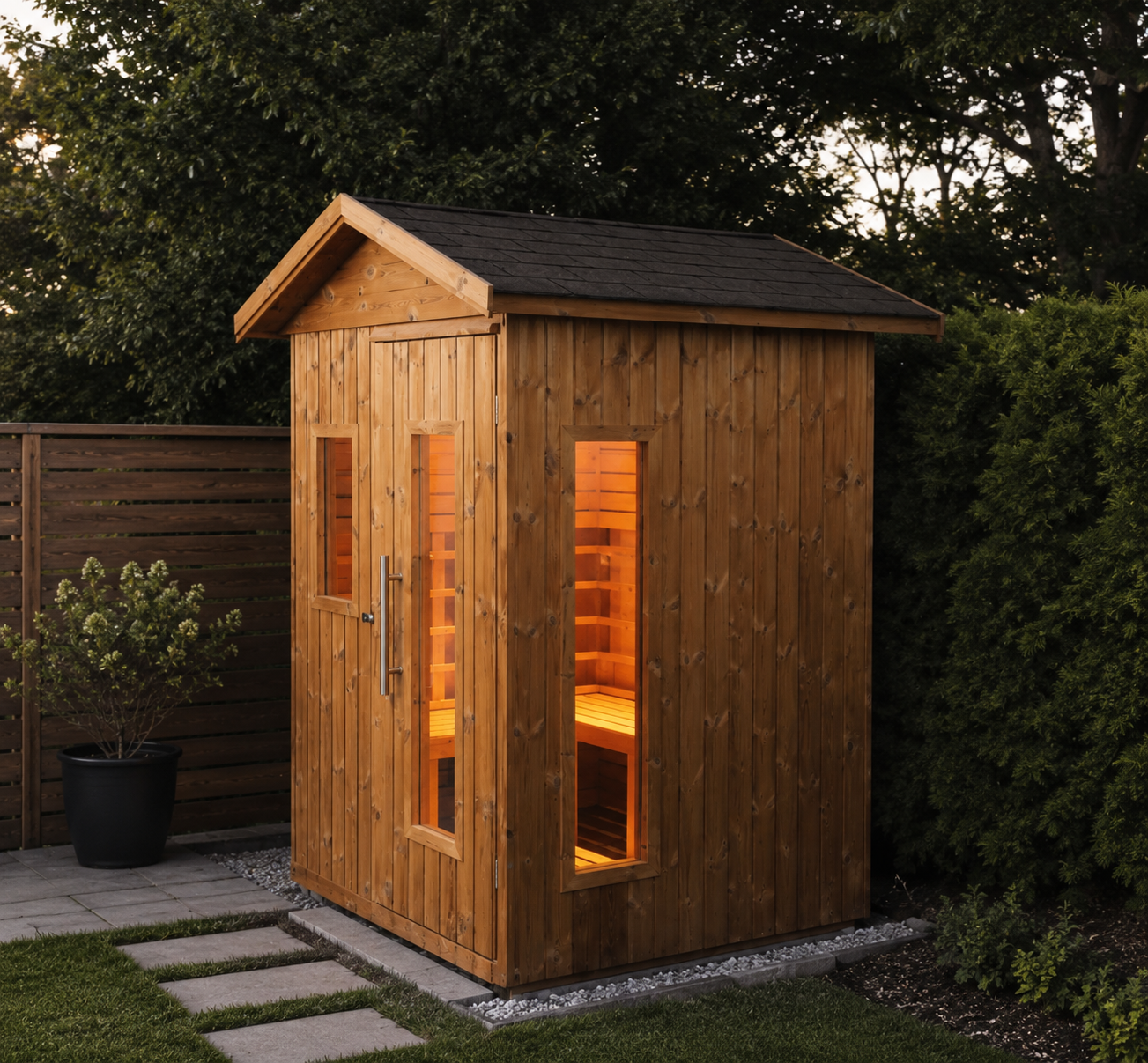 Outdoor infrared sauna - 2 people