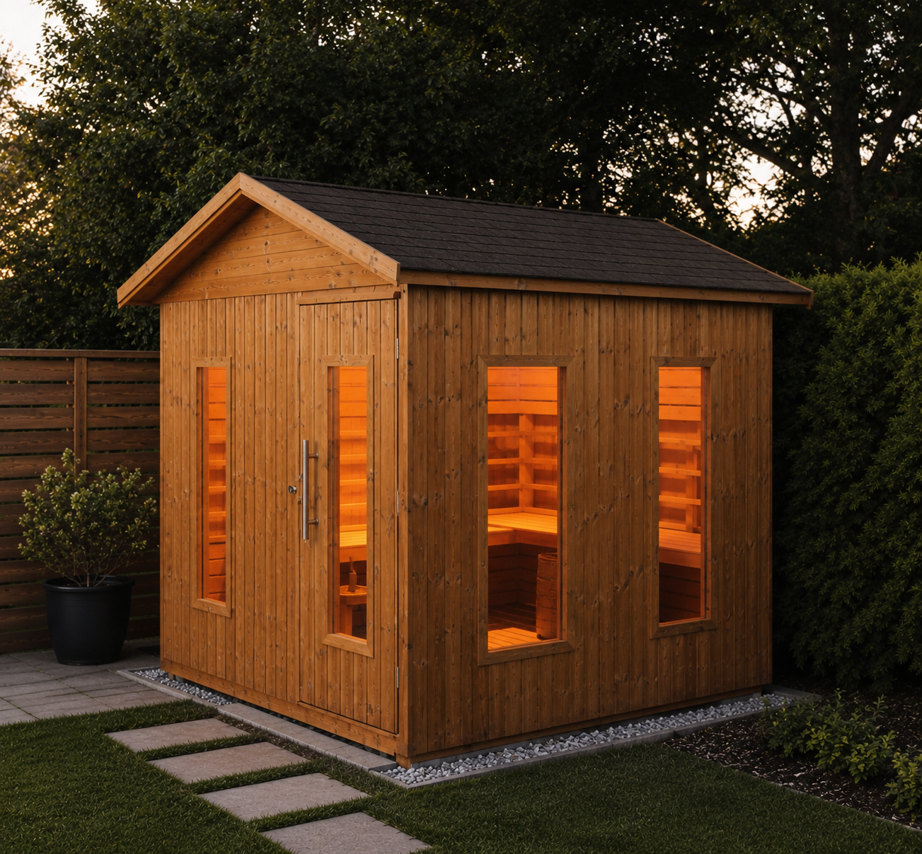 Outdoor Finnish sauna - 6 people